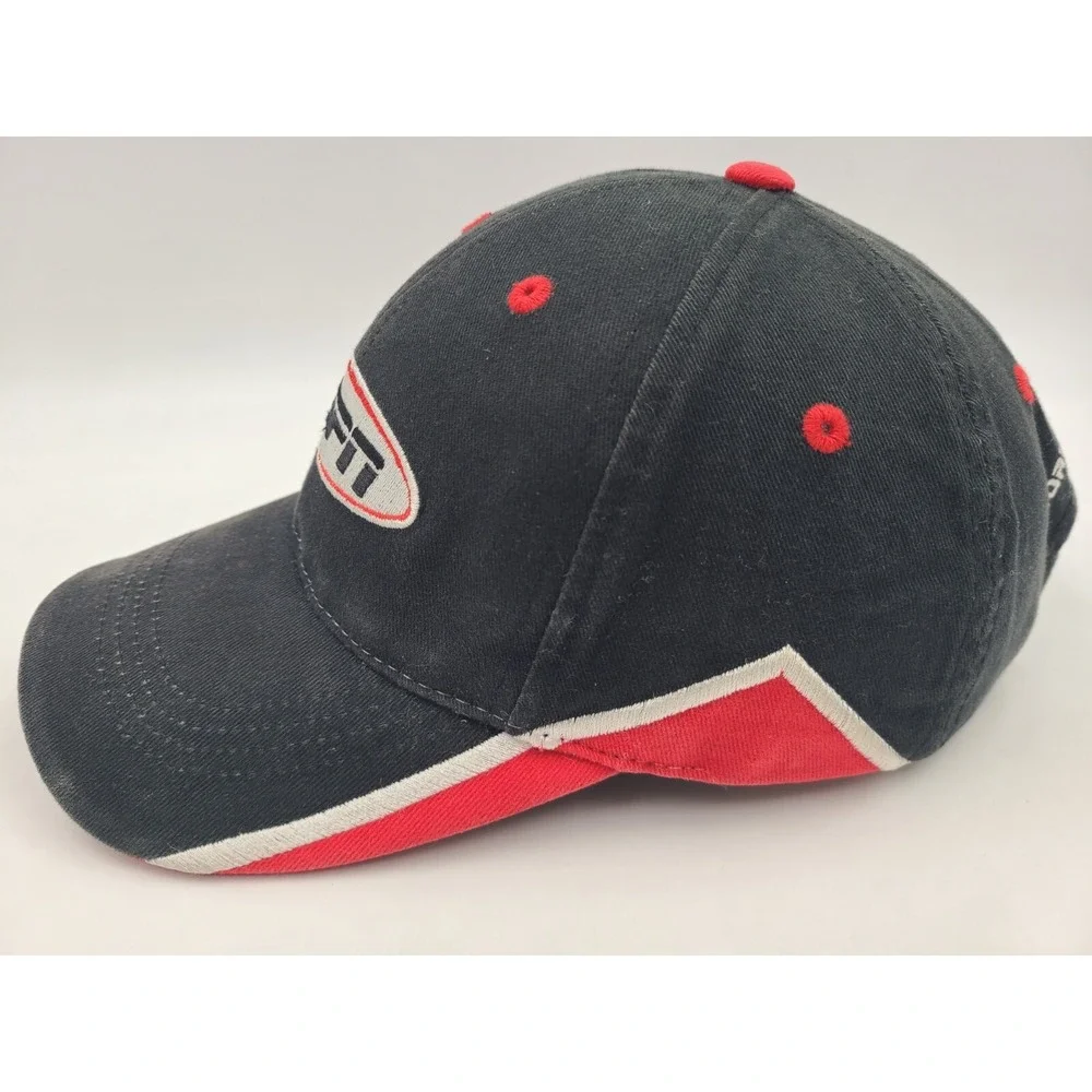 ESPN Worldwide Leader In Sports Strapback Adjustable Hat Cap Men Women Black Red